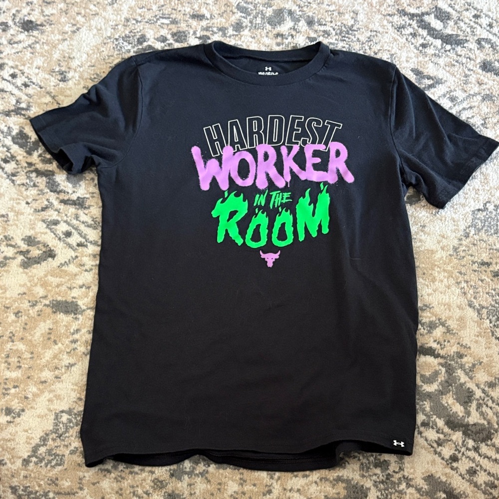 Under Armour Black Tee with Vibrant Graphic